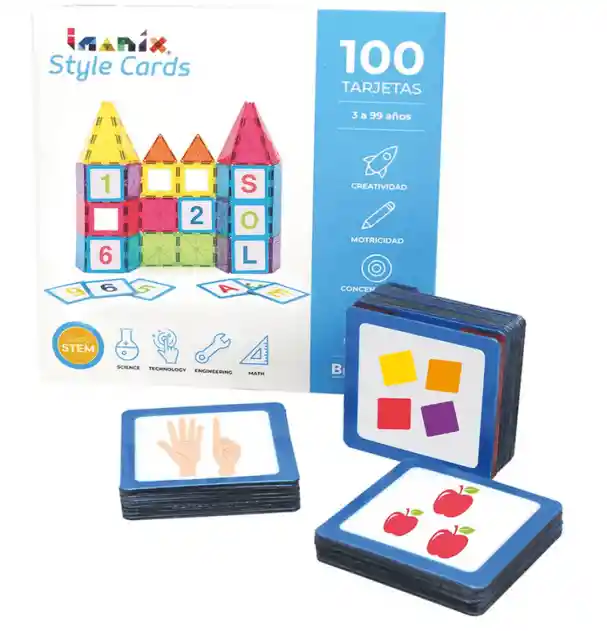 Imanix Style Cards Set Representaciones Numéricas 100 Tarjetas