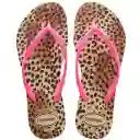 Havaianas Slim Animals Pink (areia/rosa) 35-36