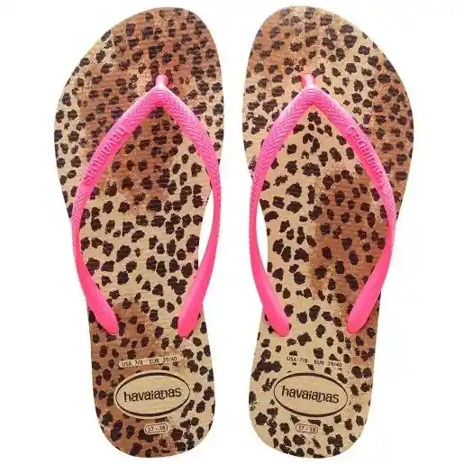 Havaianas Slim Animals Pink (areia/rosa) 35-36
