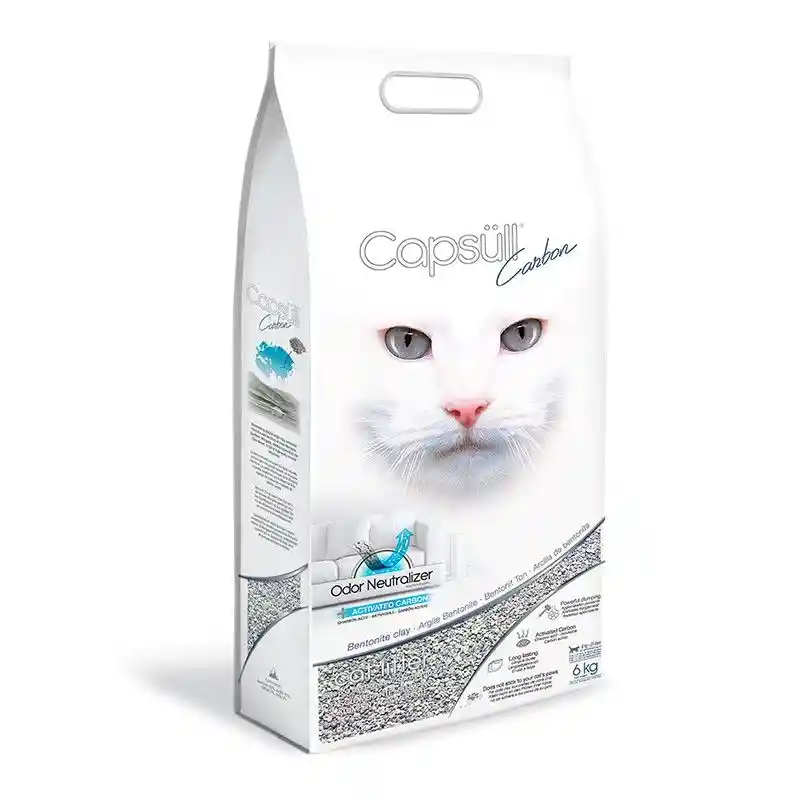 Arena Bentonita Carbon 6 Kg Capsull
