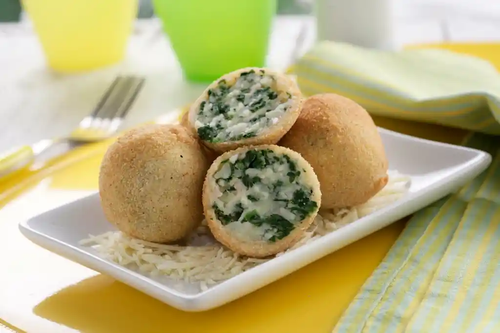 Mini Papas Rellenas Espinaca Queso
