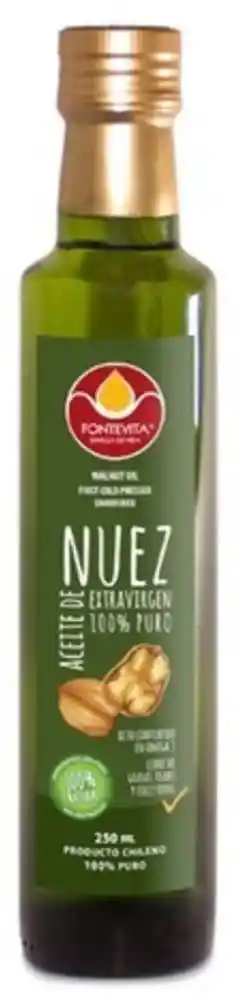 Fontevita - 100% Aceite De Nuez (extra Virgen, Prensado En Frío) 250 Ml