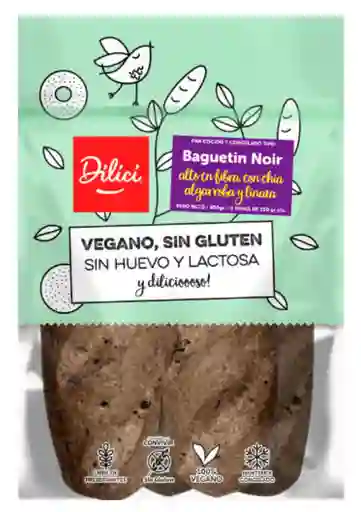 Dilici - Pan Baguetin Noir (gluten Free/vegano)