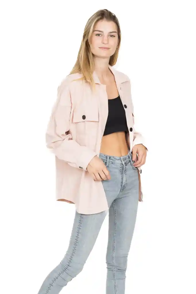 Blusa Dominga Rosa Gabardina