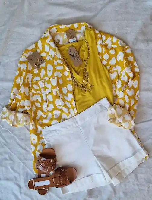 Blusa Quiron Amarillo Print