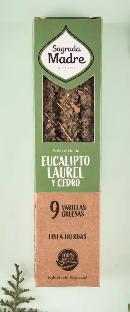 Sahumerio Eucalipto Laurel & Cedro - Sagrada Madre