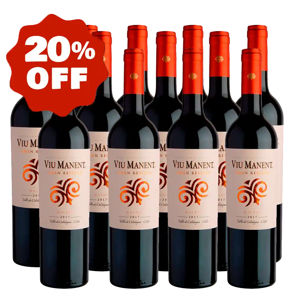 Vino Viña Viu Manet Gran Reserva Malbec X12