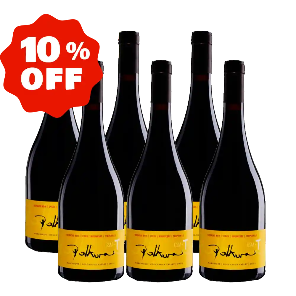 Polkura Vino Gsm+T (Greneche/Syrah/Mouvedre/Tempranillo) X6