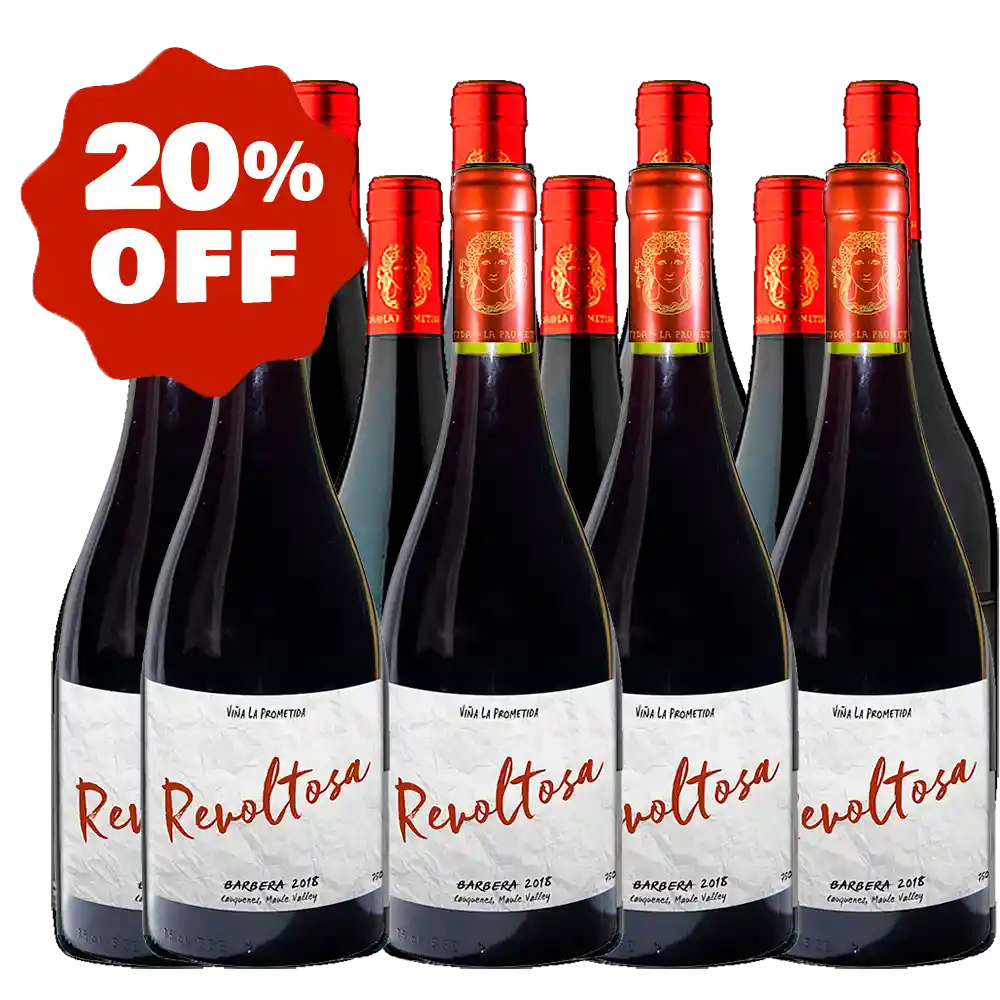 Vino La Prometida Revoltosa Barbera 2018 X12