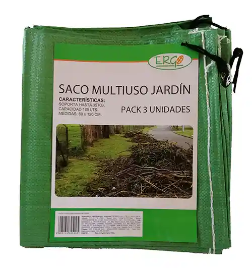 Saco Multiuso Jardín Pack 3 Unidades Ergo