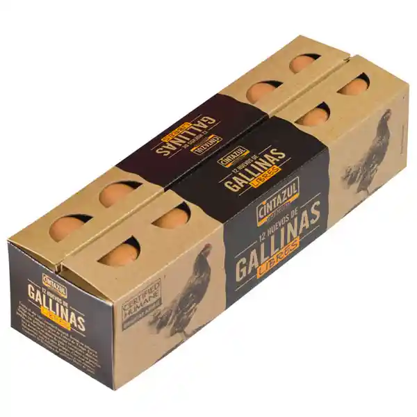 Gallina Feliz Huevos De X12