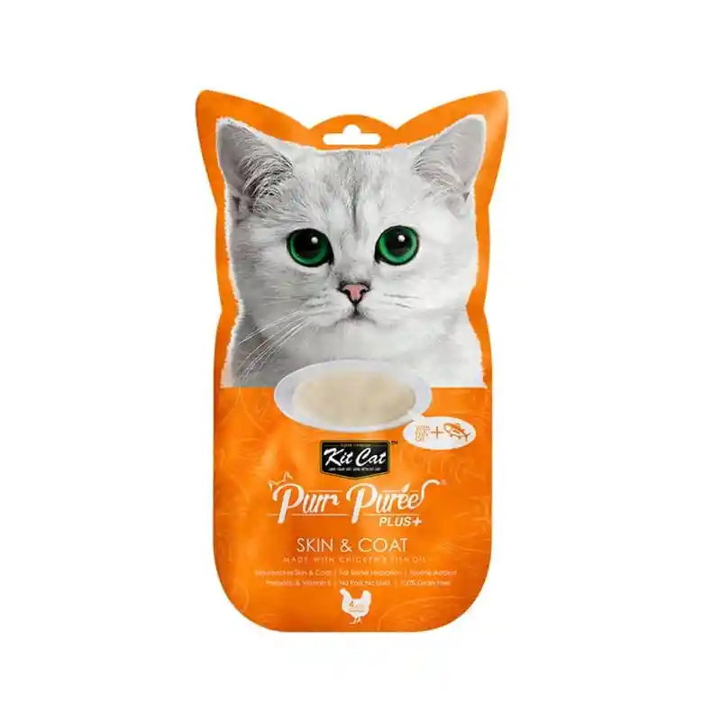 Kitcat Skin & Coat Chicken & Fish Oil (4 Uni.)