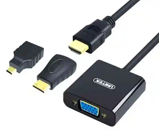 Unitek Adaptador Hdmi A Vga+audio C/adaptador Micro Hmi & Mini Hdmi Y-6355