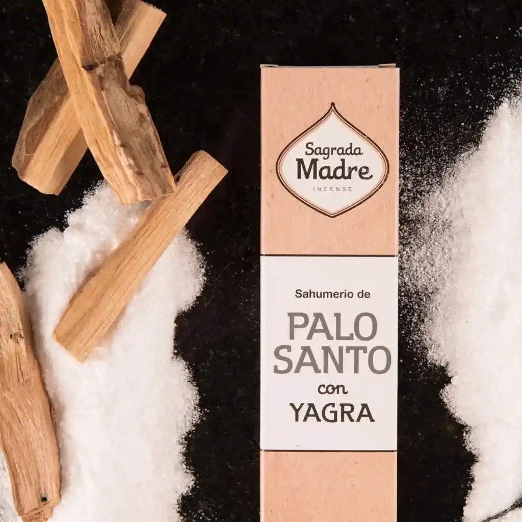 Varillas Sahumerio Palo Santo Con Yagra - Sagrada Madre