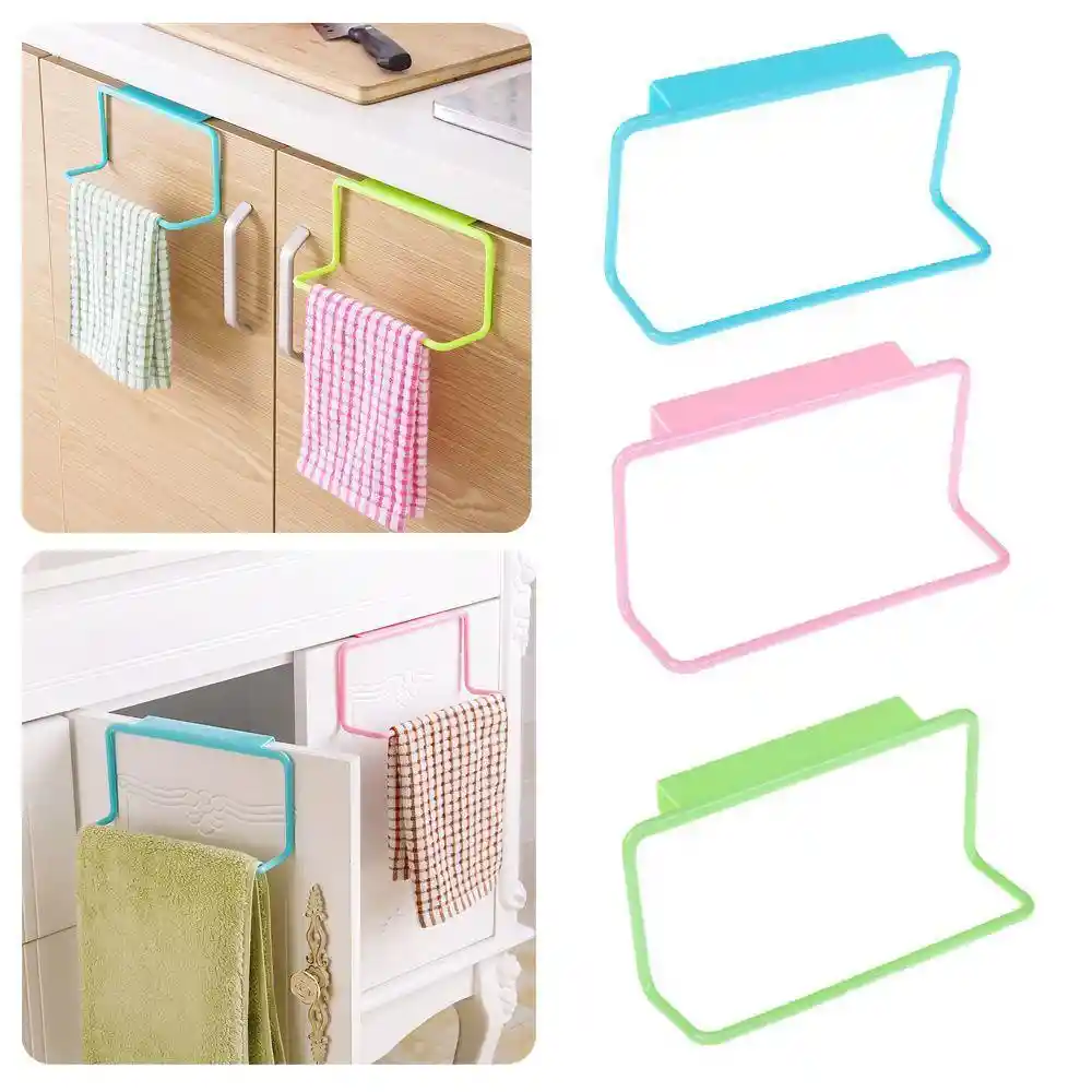 Colgador Organizador De Paños De Cocina Rosado