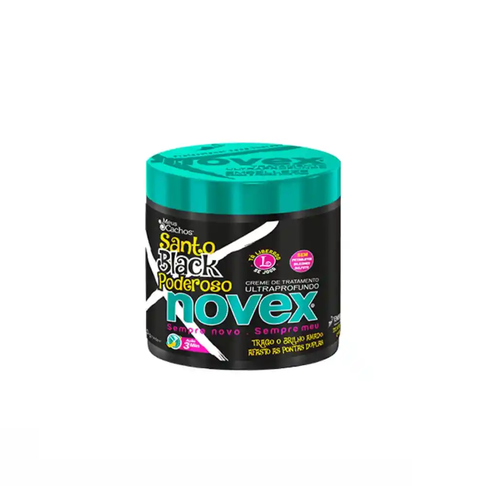 Novex Tratamiento Santo Black Poderosos Mini