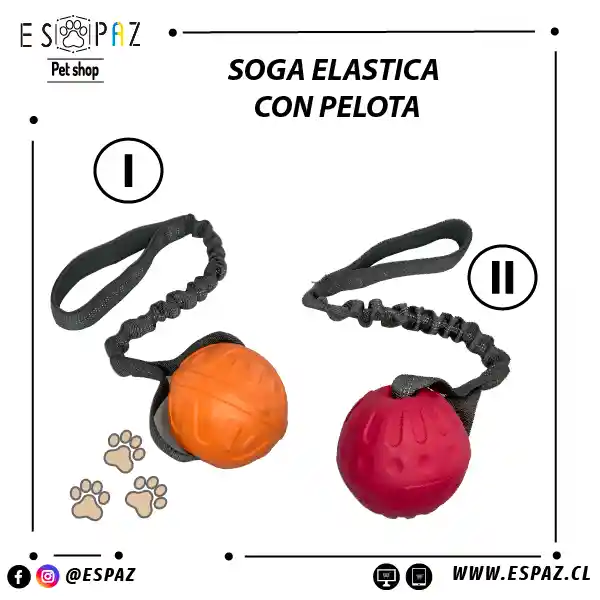 Soga Elastica Con Pelota