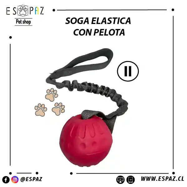 Soga Elastica Con Pelota