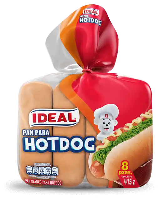 Pan Ideal Hot Dog 415g