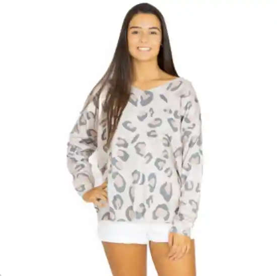 Sweater Picaflor Variu Camel Hilo Mujer