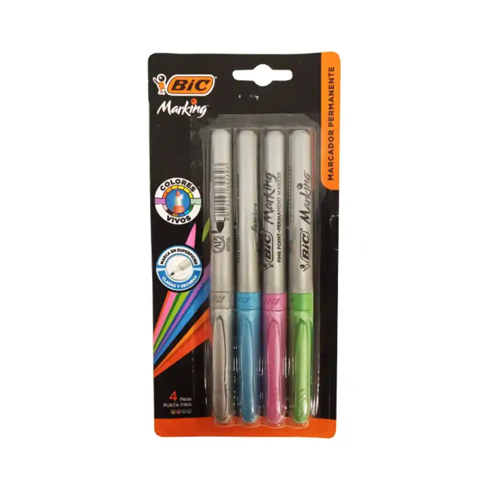 Bic Marcadores Metalicos4 Unidades