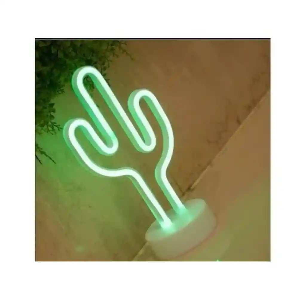 Lampara Neon De Cactus