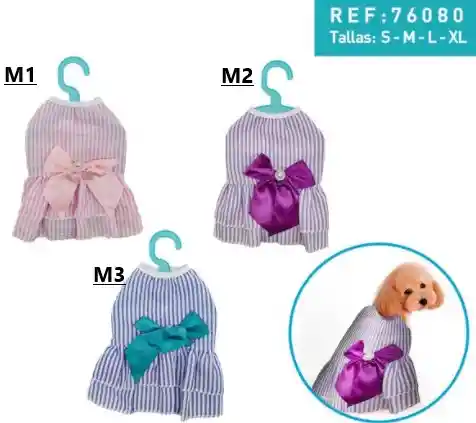 Vestido De Varios Diseños U Colores Para Perros