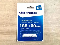 Chip Prepago Entel, Wom, Movistar