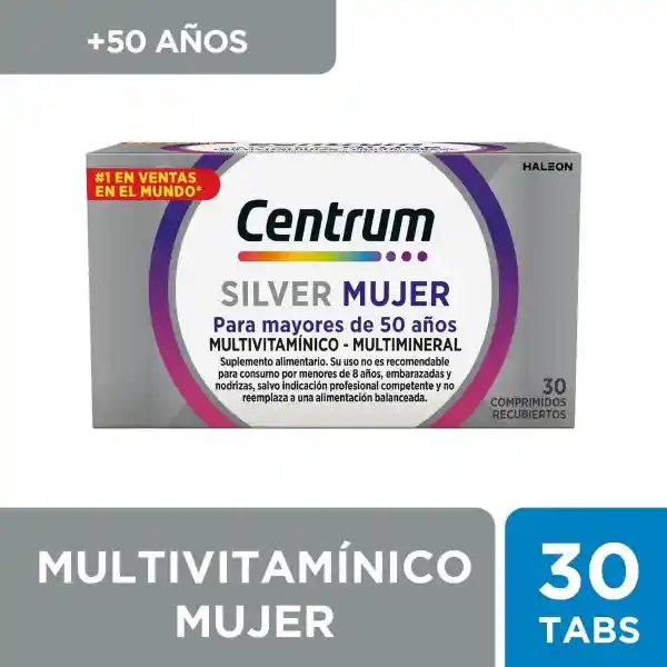 Centrum Multivitamínico Silver Mujer Multimineral
