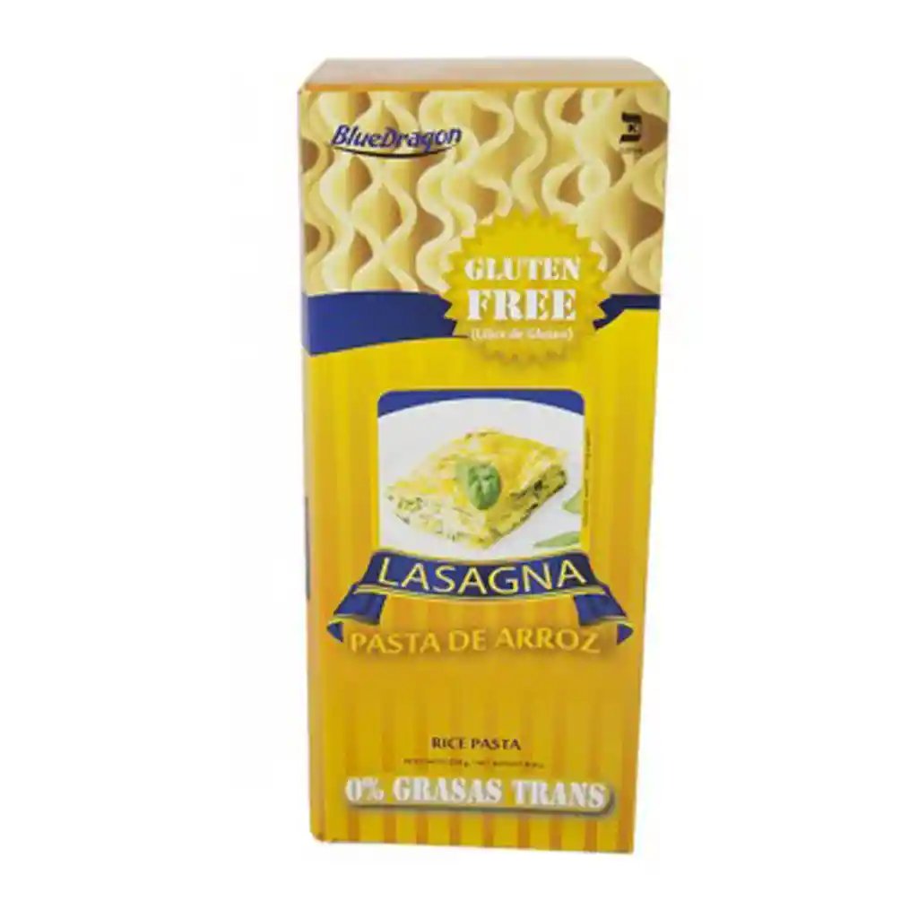 Blue Dragon Pasta De Arroz Lasagna - 250 Grs