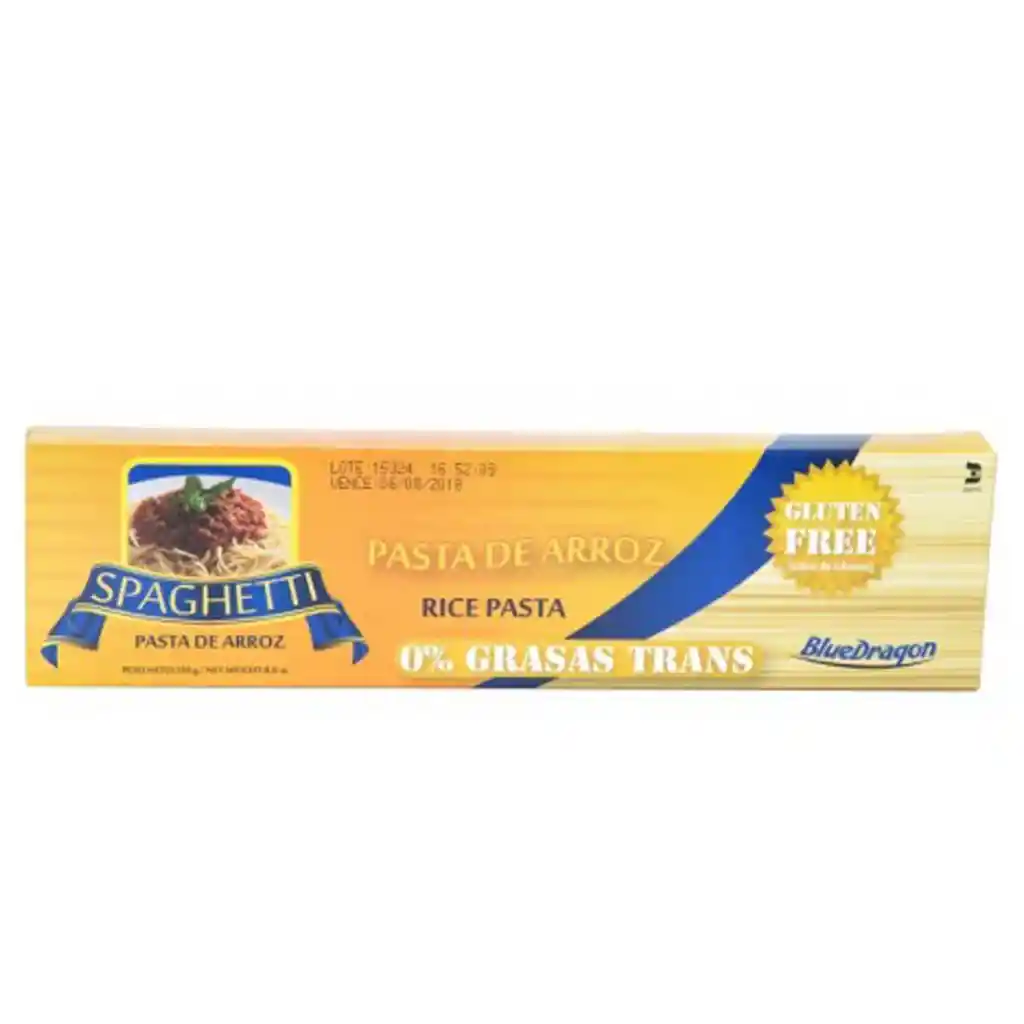 Blue Dragon Pasta De Arroz Spaghetti - 250 Grs