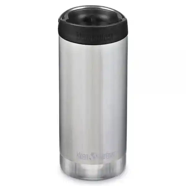 Klean Kanteen 12oz Tkwide Cafe Cap Brushed Stainless