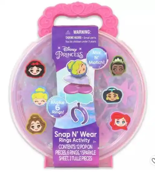 Disney Princess Maleta Para Armar Y Crear Anillos