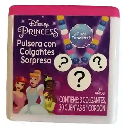 Disney Princess Caja Pulsera Con Colgantes Sorpresa