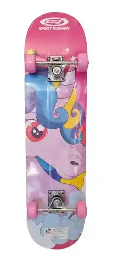 Skateboard Sport Runner Diseño Unicornio