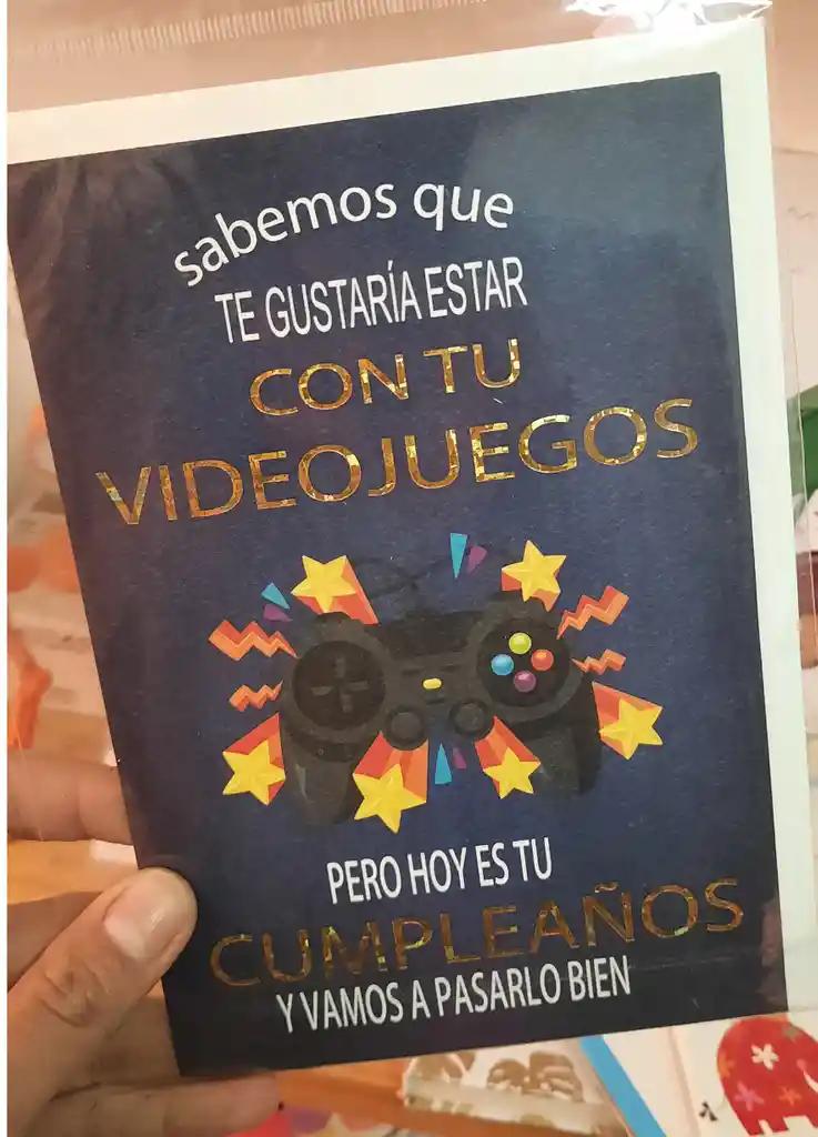 Tarjeta Cumpleaños Gamer