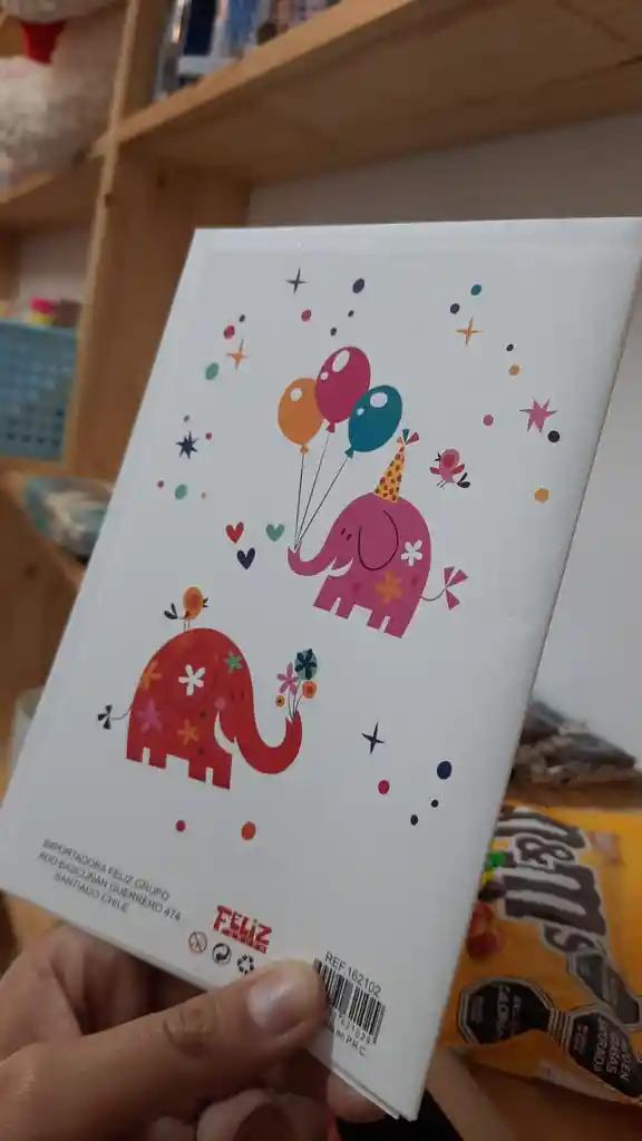 Tarjeta Cumpleaños Elefante