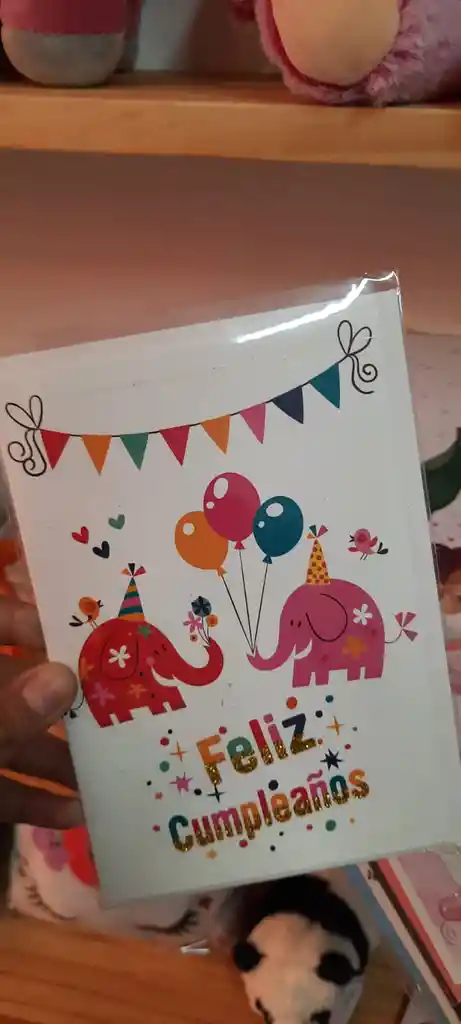 Tarjeta Cumpleaños Elefante