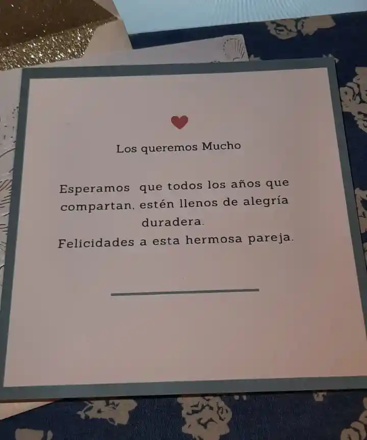 Tarjeta Recién Casados 2