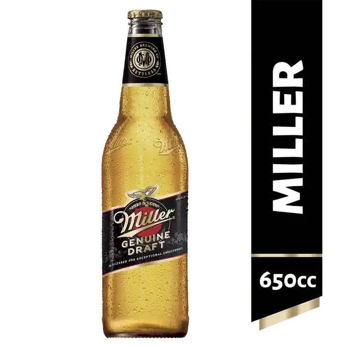 Miller Cerveza 4.7O 650 C.C.