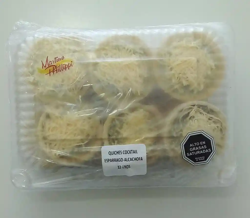 Quiches Alcachofa Y Esparrago Cocktail 12 Unidades