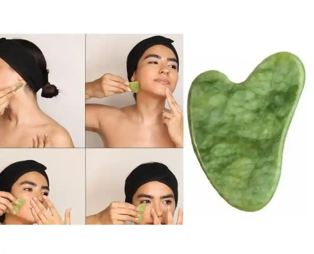 Gua - Sha De Jade Piedra Original