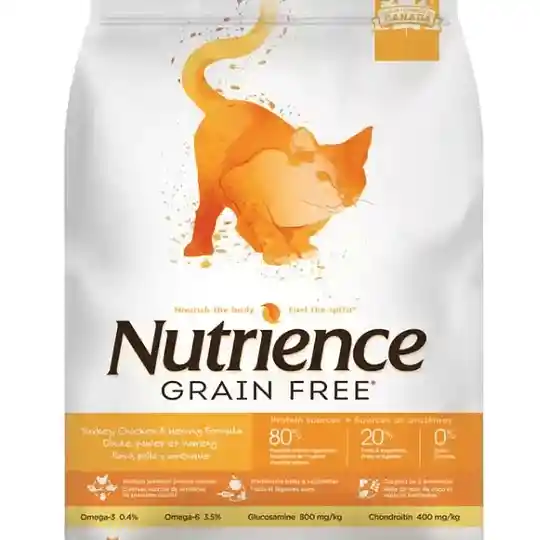 Nutrience Alimento para Gato Grain Free Pollo Pavo Arenque
