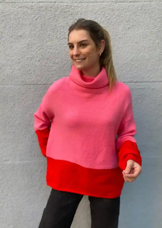 Sweater Manent Magenta Lana