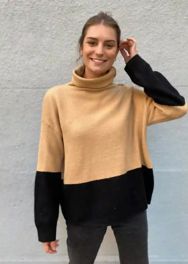 Sweater Manent Camel Lana