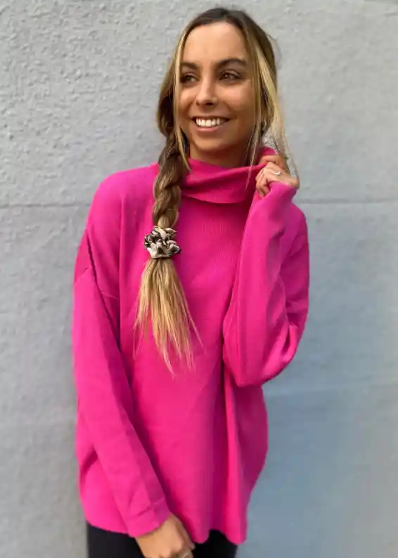 Sweater Chinchorro Magenta Hilo