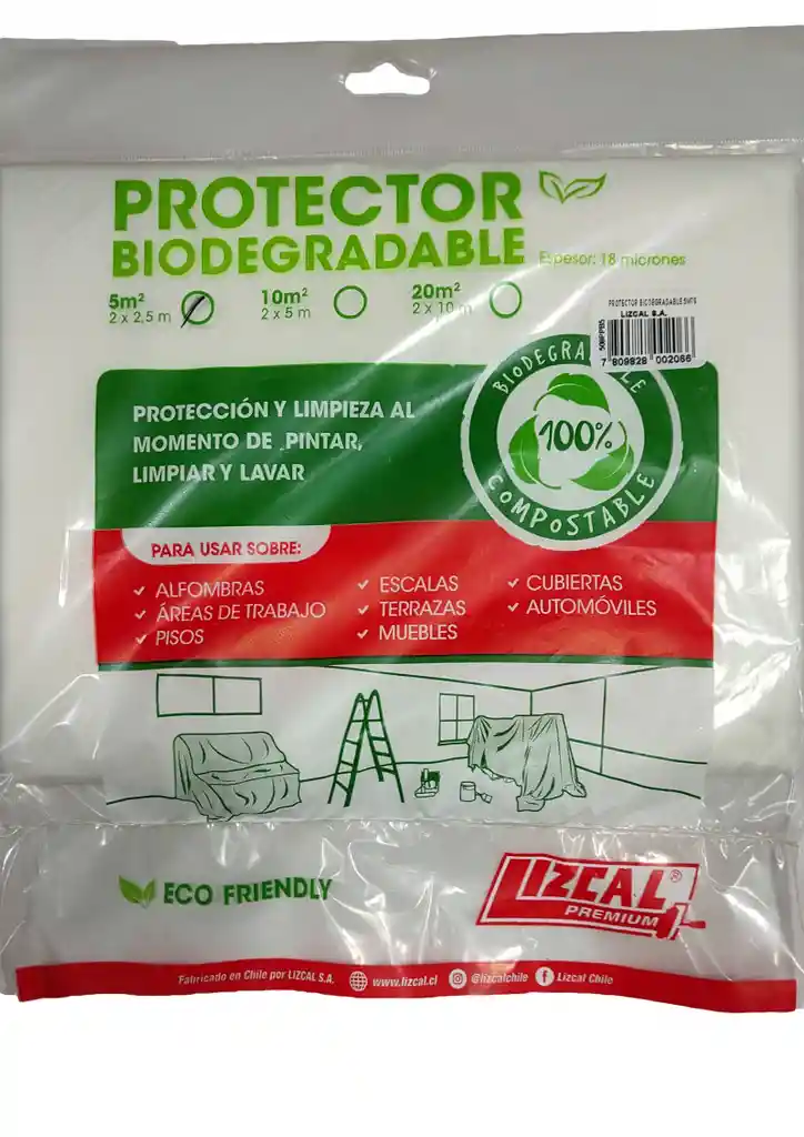 Protector Biodegradable Compostable 5m2 (2*2.5mts)