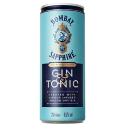 Bombay Gin  Tonic Lata 6.5O 250 C.C.