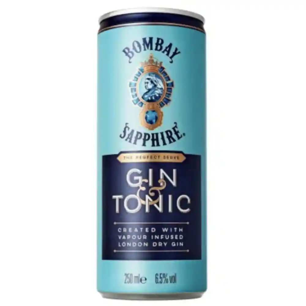 Bombay Gin  Tonic Lata 6.5O 250 C.C.