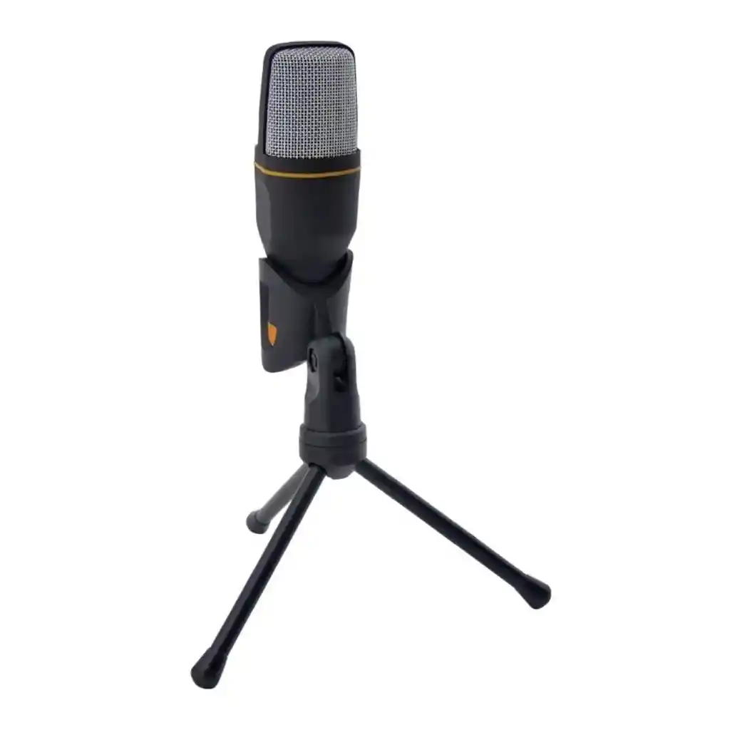 Micrófono Condensador Con Plug 3.5 Mm Y Atril